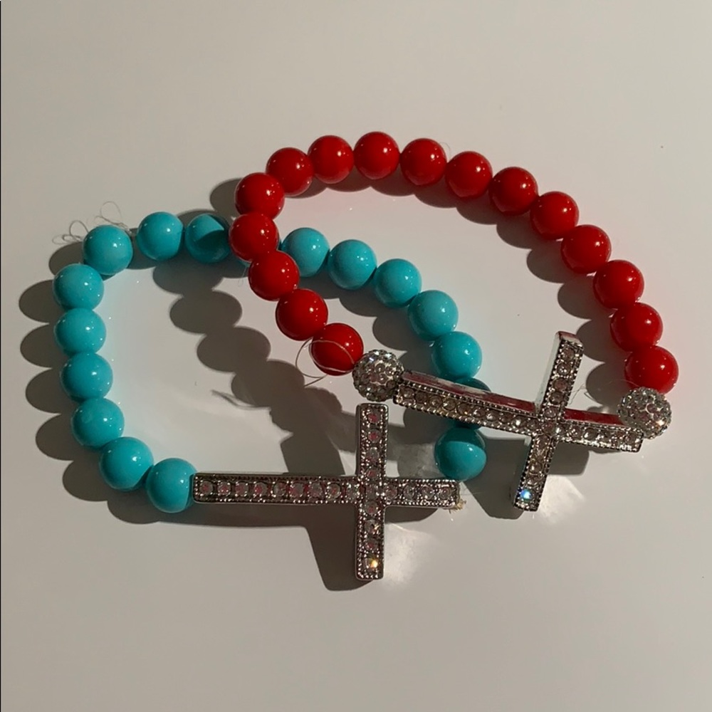 Swarovski crystal Cross bracelet